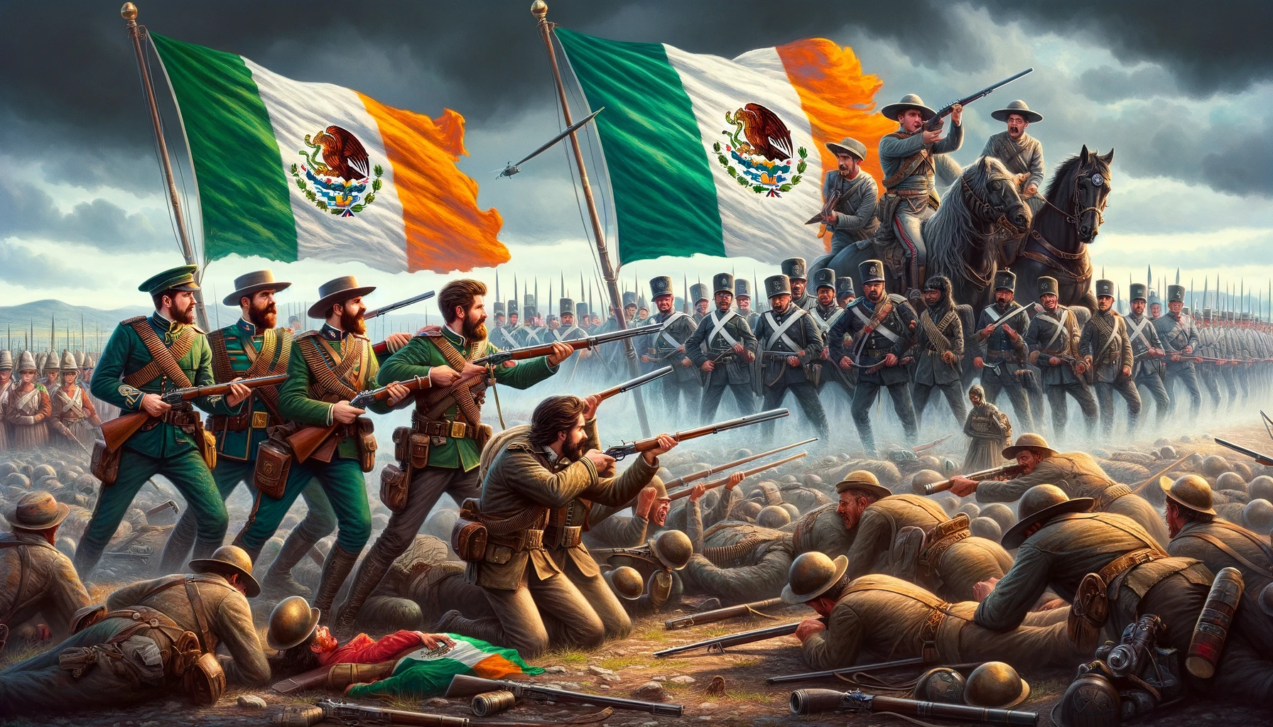 irlandeses que pelearon por mexico