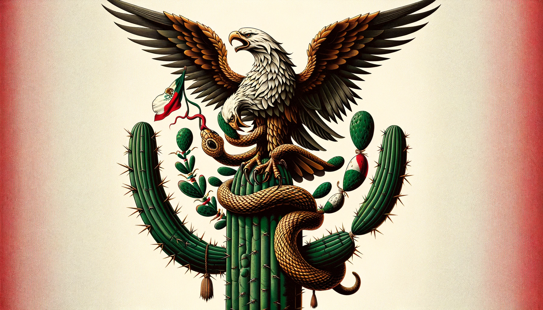 que significa el escudo de la bandera de mexico